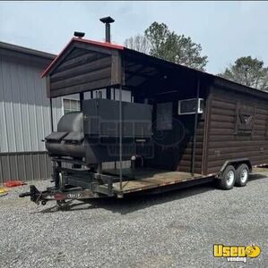 2023 Barbecue Food Concession Trailer with Porch Mobile Vending Unit for Sale in Tennessee!