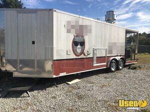 Turnkey - 2018 - 8.5' x 24' BBQ Concession Trailer Mobile Kitchen w/ Bathroom & Porch for Sale in Tennessee!
