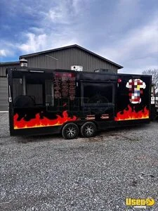 Well Equipped - 2019 Barbecue Food Concession Trailer with Porch for Sale in Tennessee!