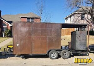 2020 Barbecue Concession Vending Trailer with Porch / Mobile BBQ Rig for Sale in Texas!