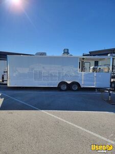 NEW - 2023 8' x 28' Rock Solid Barbecue Food Trailer with Porch for Sale in Texas!