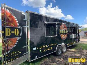 TURNKEY 2018 Freedom 28' Professional BBQ Smoker Trailer Rig w. Full Commercial Kitchen for Sale in Texas!
