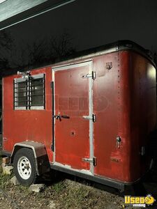 Used 6' x 10' Mobile Barbecue Food Concession Trailer/Mobile BBQ Unit for Sale in Texas!