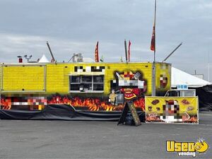 2023 8' x 30' Barbecue Kitchen Food Concession Trailer with Pro-Fire System for Sale in Texas!
