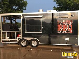 2016 Worldwide MK202 Barbecue Food Concession Trailer with Porch for Sale in Texas!