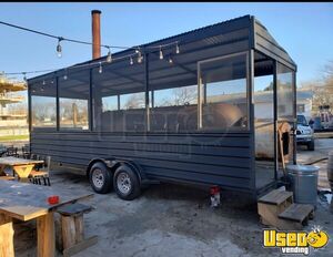 2019 8' x 24' 1000 Gallon Mill Scale Smoker Trailer Open Screened Barbecue Food Trailer for Sale in Texas!