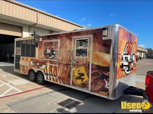 2018 8' x 22' Continental Barbecue Food Trailer with Porch for Sale in Texas!