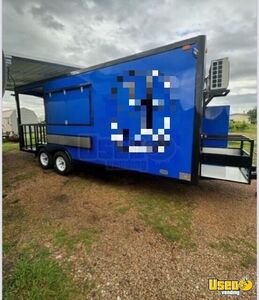 Like New - 2023 8' x 20' Barbecue Food Trailer with 5' Porch for Sale in Texas!