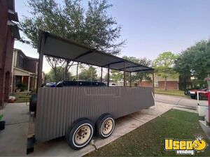 Custom-Built Barbecue Smoker Concession Trailer/ Open Mobile BBQ Unit for Sale in Texas!