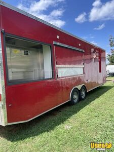 2016 8.5' x 30' Barbecue Kitchen Food Concession Trailer with Pro-Fire Suppression for Sale in Texas!