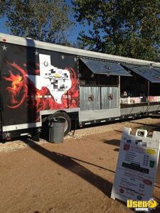 8' x 45' Barbecue Kitchen Concession Trailer Commercial Barbecue Rig for Sale in Texas!