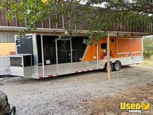 Well Equipped - 8.5' x 30' 2014 Freedom Barbecue Food Trailer with Bathroom for Sale in Texas!