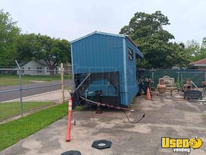 8' x 40' Gooseneck Barbecue Food Trailer with Porch | Concession Trailer for Sale in Texas!