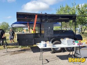 24' Custom Built Double Barrel Barbecue Concession Trailer | BBQ Pit Trailer for Sale in Texas!