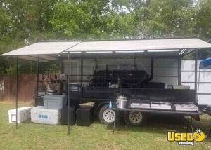 18' Barbecue Smoker Food Concession Trailer | Mobile BBQ Catering  Unit with Smoker for Sale in Texas!