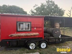 2006 8' x 10' Smokehouse Pit Trailer Barbecue Food Concession Trailer for Sale in Texas!