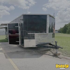 2022 - 8.5' x 24'  Concession Trailer Basic Mobile Food Unit with 6' Porch for Sale in Texas!