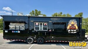 Fully Equipped - 2024 8.5' x 28' BBQ Concession Trailer with Fire Suppression + Bathroom for Sale in Texas!
