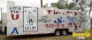 2015 - 34' Barbecue Rig / Mobile BBQ Kitchen Concession Trailer for Sale in Texas!