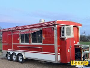 2022 8' x 22' Barbecue Food Concession Trailer with Fire Suppression System for Sale in Texas!