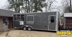 2023 8' x 24' Barbecue Kitchen Food Concession Vending Trailer with 8' Porch Sale in Texas!