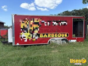 2012 8' x 20' Diamond Cargo  Barbecue Food Trailer with Porch for Sale in Virginia!