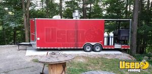 2017 8' x 28' Freedom Barbecue Food Trailer with 8' Porch for Sale in West Virginia!