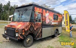 Used Grumman Step Van Barbecue Food Truck with Smoker Trailer for Sale in British Columbia!