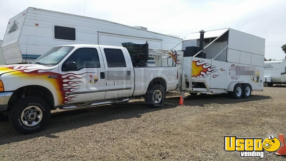 Bbq Smoker Trailer With Ford Truck For Sale In California