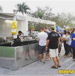 Beer And Liquor Concession Trailer Beverage - Coffee Trailer Awning Florida for Sale