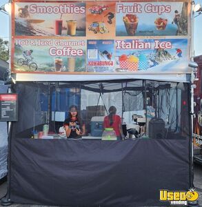 Multi Unit Mobile Coffee Smoothie Italian Ice Vending Business w/ Canopies & Trailer for Hauling for Sale in California!