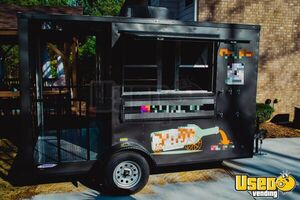 Custom 2023 7' x 12' Mobile Taproom Trailer Self Serve Cocktail Bar on Wheels with Porch for Sale in Georgia!