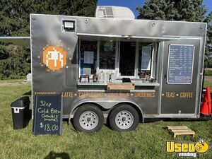 2022 - 7' x 13' Coffee Concession Trailer | Mobile Beverage Unit for Sale in Indiana!
