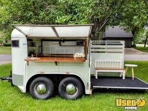 Licensed - Vintage 1970 5' x 9' Horse Trailer Concession Conversion | Coffee Trailer for Sale in Kansas!