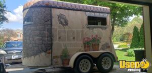 Eye Catching - 7' x 10.5' Horse Trailer Concession Conversion |  Beverage and Coffee Trailer for Sale in Ontario!