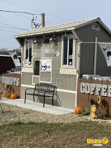 Amish-Built 7’ x 16’ 2017 Charming Drive-Thru Coffee & Bakery Trailer for Sale in Tennessee!