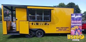 Like New 8.5' x 25' Mobile Coffee Shop | Espresso Concession Trailer with Porch for Sale in Tennessee!