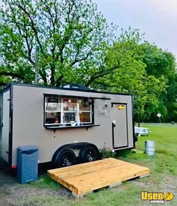 Versatile - 7' x 16' Beverage Concession Trailer Mobile Vending Unit for Sale in. Texas!