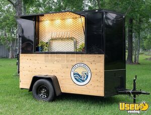 2025 - 5' x 9.5' Beer Tap Trailer / Mobile Beverage Trailer with Solar Power for Sale in Texas!