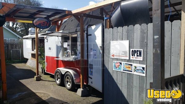 Catering And Kitchen Concession Trailer Kitchen Food Trailer Ice Block Maker Oregon for Sale