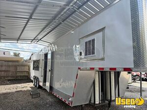 8.5’ x 40’ Catering Trailer with Walk In Cooler Food Concession Trailer for Sale in Texas!