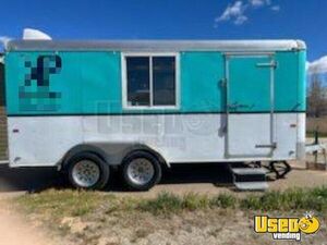 Ready to Serve Used 7' X 14' Mobile Food Catering Trailer with Equipment for Sale in Utah!