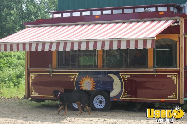 Classic Trolley Kitchen Food Trailer Massachusetts for Sale