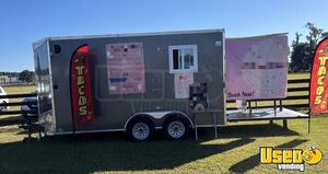 2023 - 7' x 14' Food Concession Trailer | Mobile Food Unit w/ Covered Porch for Sale in Georgia!