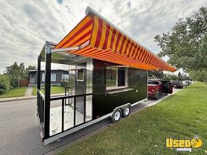 New 2025 Custom Concession Trailer with Rear Porch Patio and Canopy For Sale in Canada!