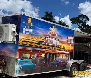 Concession Trailer Concession Trailer Diamond Plated Aluminum Flooring Florida for Sale