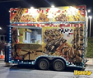 Ready to Serve 2022 - 8' x 16' Mobile Food Concession Trailer with Pro-Fire for Sale in Connecticut!