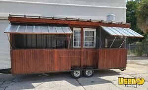 DBPR Licensed Custom-Built 2021 24' Wooden Food Vending Concession Trailer for Sale in Florida!