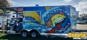 NEW - 2021 8.5' x 18' Concession Trailer with 7' Porch for Sale in Florida!