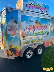 Slightly Used 2017 - 18' Smoothie and Shaved Ice Concession Trailer for Sale in Florida!